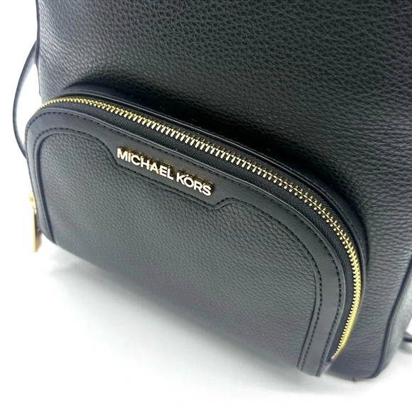 Michael Kors Medium Jaycee Backpack Black/Gold (NWT) - Picture 7 of 12